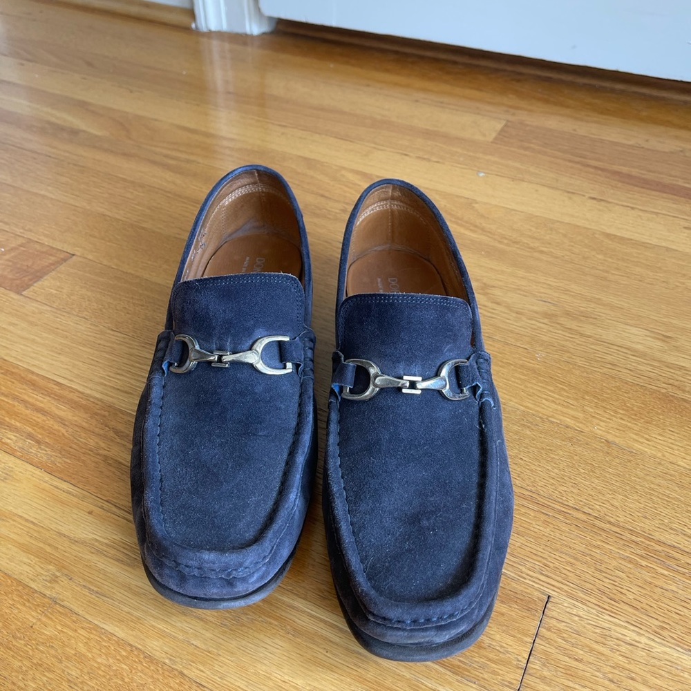 Donald J Pliner Dark Blue Loafers